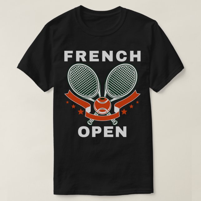 Fransk Open Tennis Tournament T Shirt (Design framsida)