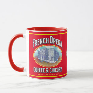 Fransk Opera-kaffe och cikoria Mugg