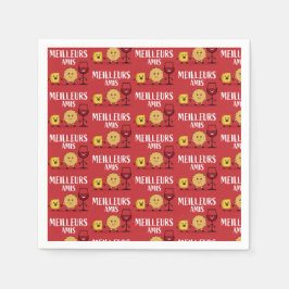 Fransk ost älskare pappersservett