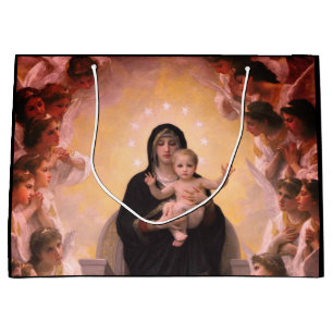 FRANSK PAINTER Bouguereau MADONNA OCH BARN