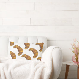 Fransk Pajer för färsk Buttery Croissants Baked Go Lumbarkudde