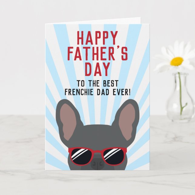 Fransk Pappadagen Blå Fransk Bulldogg Kort (Liten växt)