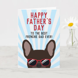 Fransk Pappas Dag Brun Fransk Bulldog Kort