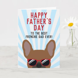 Fransk Pappas dag Röd Fawn Fransk Bulldog Kort