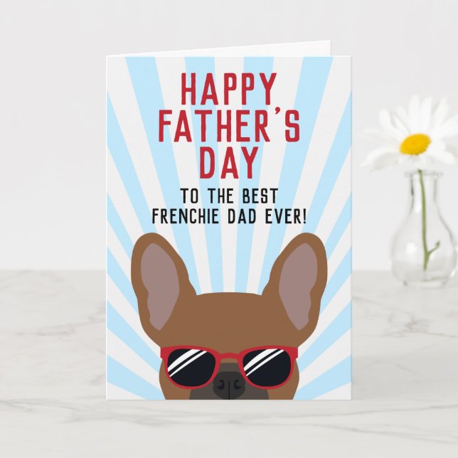 Fransk Pappas dag Röd Fawn Fransk Bulldog Kort (Liten växt)