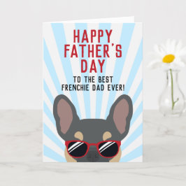 Fransk Pappas Dags Blå och Tan Fransk Bulldog Kort