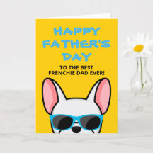 Fransk Pappdag Vit Fransk Bulldog