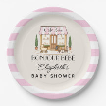 Fransk Paris Café Bébé Flicka Bebis Kalas