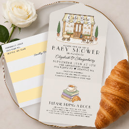 Fransk Paris Café Bébé Könsneutrala Bebis-fest