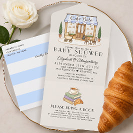 Fransk Paris Café Bébé Pojke Baby Shower