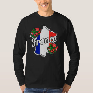 Fransk Paris Eiffel Torn Marseille Bonjour Manar T Shirt