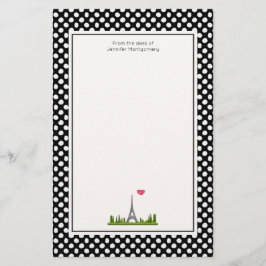 Fransk Paris med Eiffel Torn Brevpapper