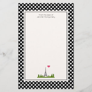 Fransk Paris med Eiffel Torn Brevpapper