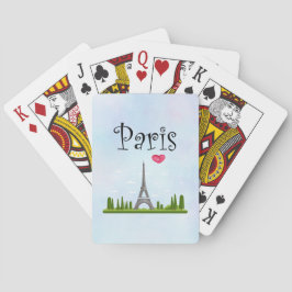 Fransk Paris med Eiffel Torn Casinokort