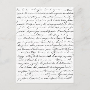 Fransk Paris-skript Vykort