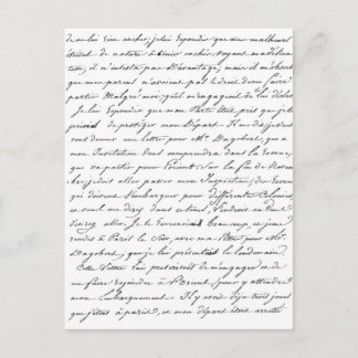 Fransk Paris-skript Vykort