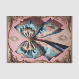 Fransk Parisian Rococo Bow 3 Decoupage Papper