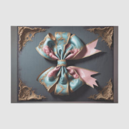 Fransk Parisian Rococo Bow 4 Decoupage Papper