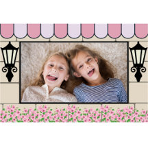 Fransk Parisisk tema Födelsedags fotoframstötande 