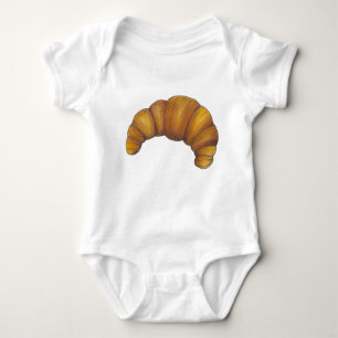 Fransk Pastry Flaky Buttery Croissant Breakfast T-shirt