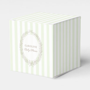 Fransk Patisserie Boulangerie Mint Grönt Rand Presentaskar