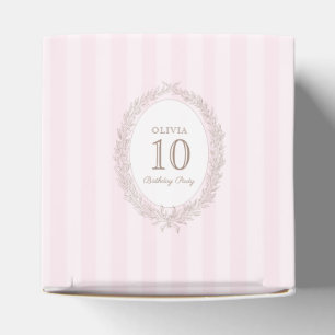 Fransk Patisserie Boulangerie Rosa Birthday Gift Presentaskar