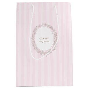 Fransk Patisserie Boulangerie Rosa Rand Gift Bag