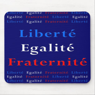 Fransk patriot Mousepad - frihet, jämställdhet Musmatta