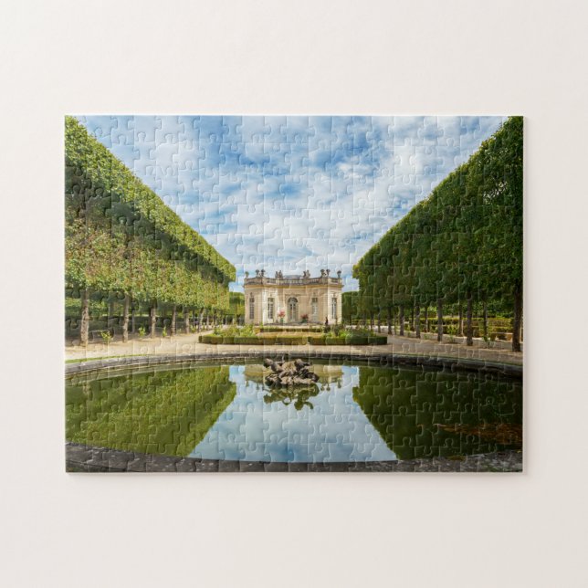 Fransk Pavilion och Fransk Garden i Versailles Pussel (Horisontell)