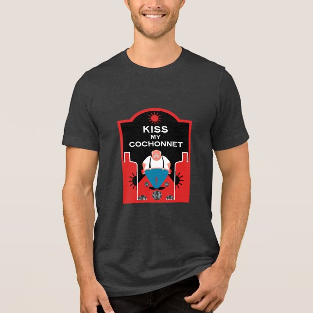 Fransk Pétanque Bocce T Shirt (Framsida)