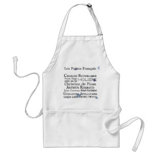 Fransk Poets Vuxen Apron Förkläde