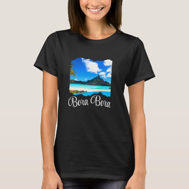 Fransk Polynesia Bora Bora T Shirt (Framsida)