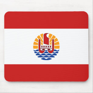 Fransk Polynesia Flagga Mousepad Musmatta