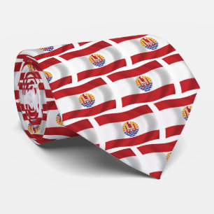 Fransk Polynesia Flagga Tie Slips