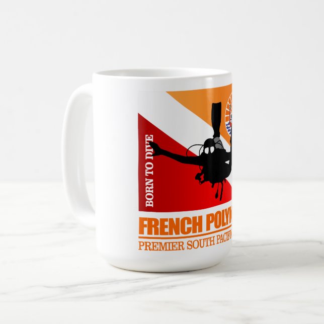 Fransk Polynesien DF2 Kaffemugg (Framsida vänster)