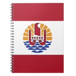 Fransk Polynesien flagga Anteckningsbok