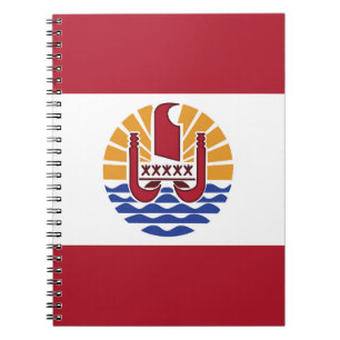 Fransk Polynesien flagga Anteckningsbok