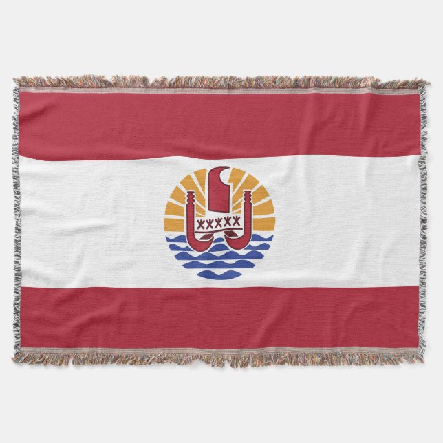 Fransk Polynesien flagga Filt (Framsidan)