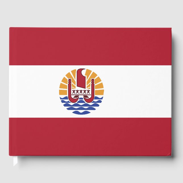 Fransk Polynesien flagga Gästböcker (Framsida)