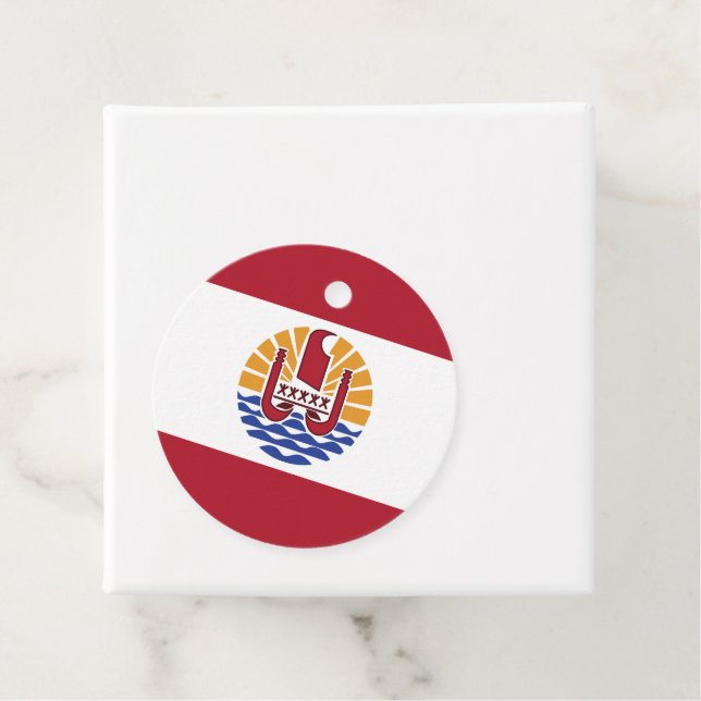 Fransk Polynesien flagga Gåvor Etiketter (På plats)