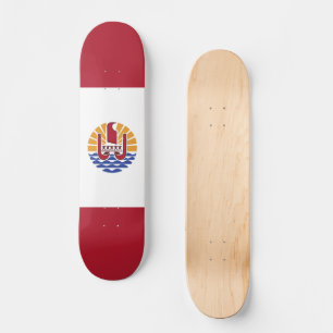 Fransk Polynesien flagga Mini Skateboard Bräda 18,5 Cm