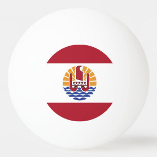Fransk Polynesien flagga Pingisboll
