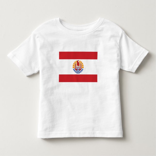 Fransk Polynesien Flagga T Shirt (Framsida)