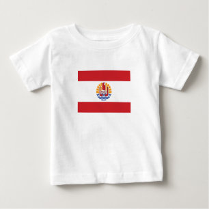 Fransk Polynesien Flagga T Shirt