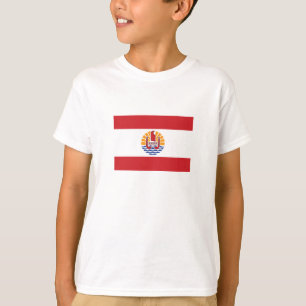 Fransk Polynesien Flagga T Shirt