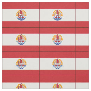 Fransk Polynesien Flagga Tyg