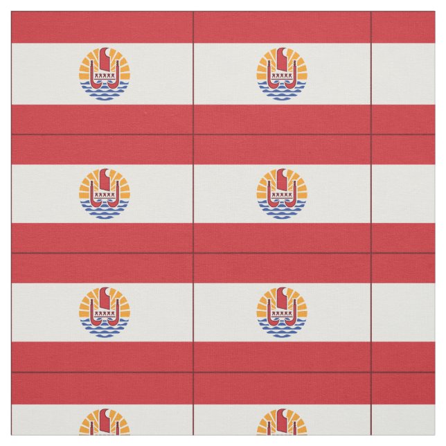 Fransk Polynesien Flagga Tyg (Provkarta)
