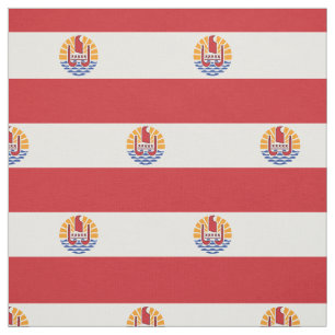 Fransk Polynesien Flagga Tyg