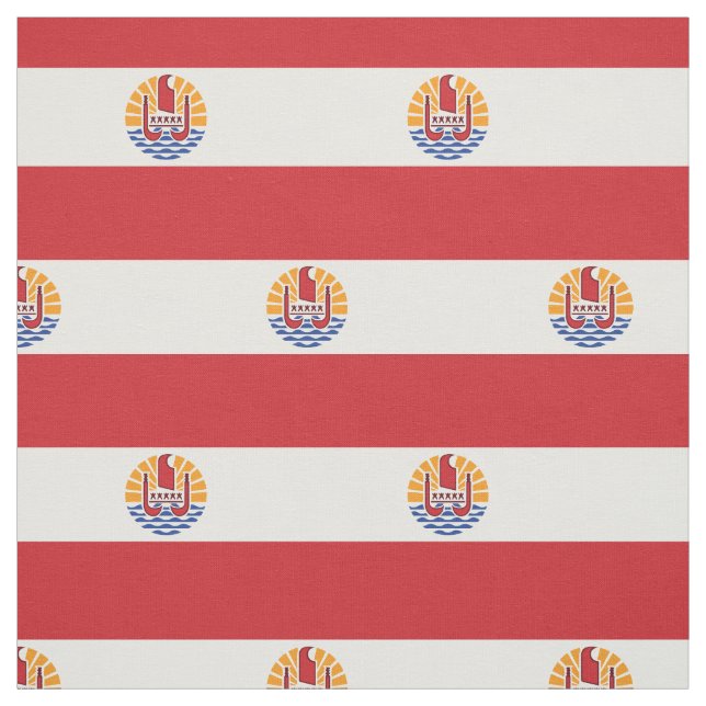 Fransk Polynesien Flagga Tyg (Provkarta)