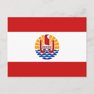 Fransk Polynesien Flagga vykort